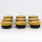 Preview: Cupcake Baking Cases - Black with Gold Trim